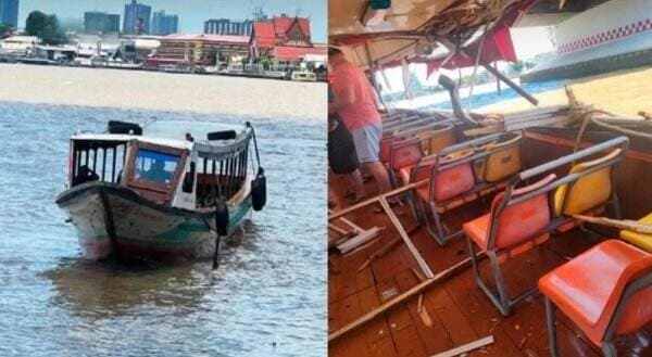 Perahu Wisata Tabrakan di Sungai Thailand, 4 Penumpang Luka Serius