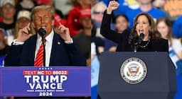 Peta Kekuatan Kamala Harris dan Donald Trump&nbsp;Jelang Pilpres AS