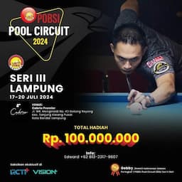 POBSI Pool Circuit 2024: Lampung Jadi Tuan Rumah Seri Ketiga!