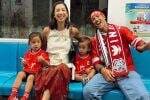 Foto-foto Jennifer Bachdim Naik MRT Nonton Timnas Indonesia di GBK, Ajak 2 Anak