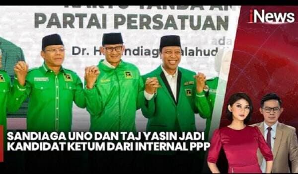 Sandiaga Uno, Taj Yasin hingga Dudung Jadi Kandidat Calon Ketua Umum PPP