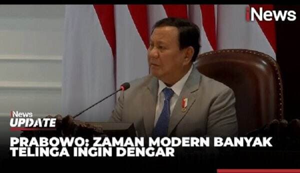 Prabowo Ingatkan Menteri Jangan Telepon jika Bahas Hal Rawan: Banyak yang Ingin Dengar