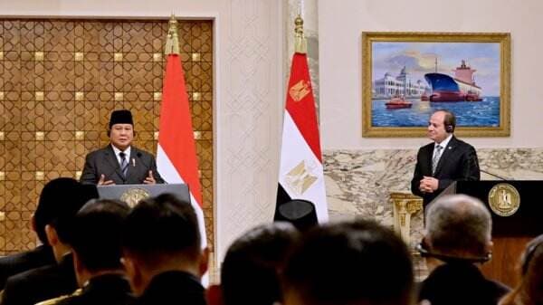 Prabowo Bertemu Presiden Mesir, Sepakat Terus Dukung Kemerdekaan Palestina