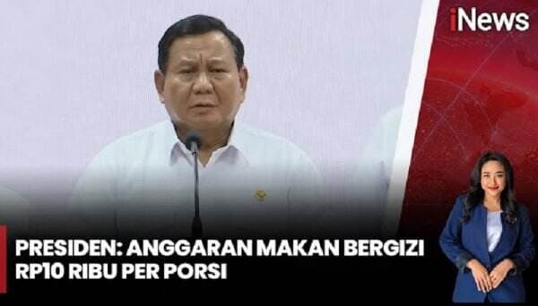 Prabowo Pangkas Anggaran Makan Bergizi Jadi Rp10.000 per Hari