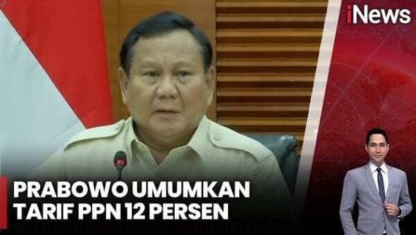 Presiden Prabowo Umumkan Kenaikan PPN 12 Persen Berlaku untuk Jasa dan Barang Mewah