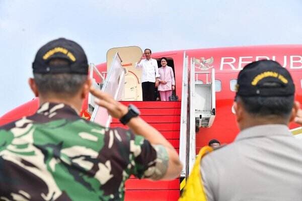 Usai Hadiri HUT Ke-79 TNI, Presiden Jokowi Bertolak ke Kaltim