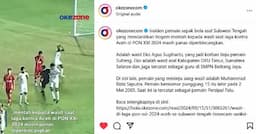 Pukul Wasit di PON XXI Aceh-Sumut 2024, Muhammad Rizki Saputra Dihukum Larangan Bermain Sepakbola Seumur Hidup?