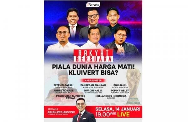 Piala Dunia Harga Mati! Kluivert Bisa? Malam Ini di Rakyat Bersuara, Live iNews