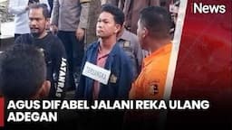 Ekspresi Agus Difabel Tenang Jalani Rekonstruksi 49 Adegan, Kepala Tetap Tegak