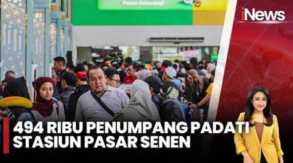 494.000 Penumpang Tinggalkan Jakarta lewat Stasiun Pasar Senen saat Libur Natal