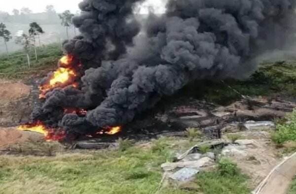 Sumur Minyak Ilegal di Tahura STS Jambi Meledak, 3 Orang Ditetapkan Tersangka