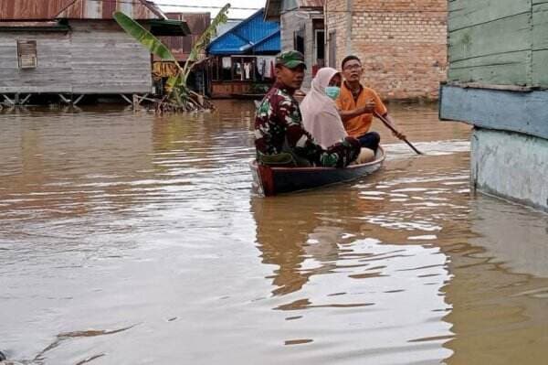 Sungai Batanghari Meluap, 386 Rumah Warga Pulau Kayu Aro Terendam Banjir