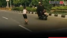 Viral! Bocah Main Skuter di Jalan Raya, Aksinya Bikin Ngeri