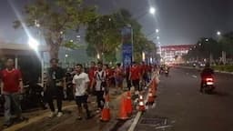 Timnas Indonesia Taklukan Filipina 2-0, Supporter Mulai Tinggalkan Stadion GBK dengan Tertib   
