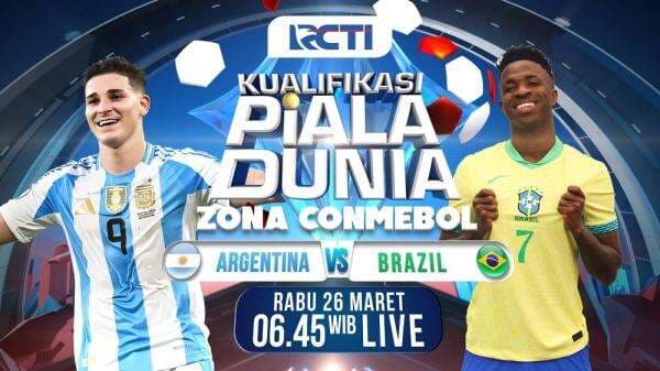 Live RCTI! Argentina Vs Brasil di Kualifikasi Piala Dunia 2026 Pagi Ini Live RCTI! Argentina Vs Brasil di Kualifikasi Piala Dunia 2026 Pagi Ini