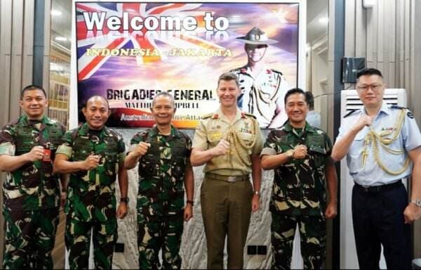 Jenderal Kopassus Richard Tampubolon Terima Courtesy Call Atase Pertahanan Australia, Bahas Latihan Tempur Gabungan