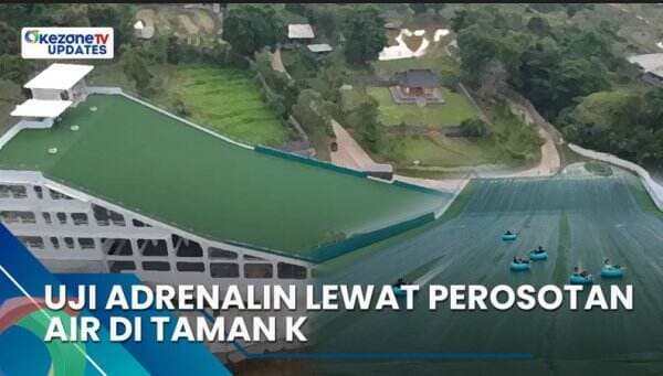 Uji Adrenalin Lewat Perosotan Air di Taman K, Selengkapnya di Okezone Updates