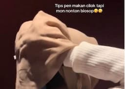 Viral Penonton Selundupkan Cilok Masuk Studio Bioskop, Disimpan Jadi Cepol Hijab