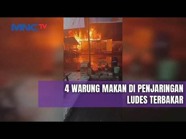 Empat Warung Makan di Muara Baru Terbakar Diduga Karena Kebocoran Gas