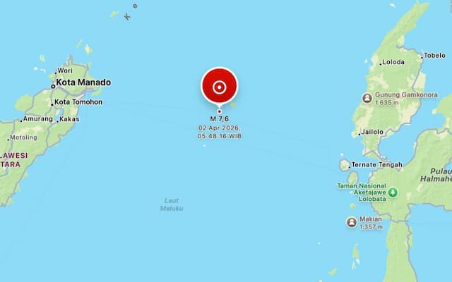 BMKG Ingatkan Potensi Tsunami hingga 3 Meter akibat Gempa Bumi Magnitudo 7,6 Bitung BMKG Ingatkan Potensi Tsunami hingga 3 Meter akibat Gempa Bumi Magnitudo 7,6 Bitung