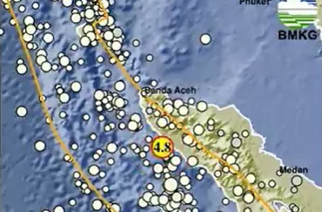 Gempa Hari Ini M 4 8 Guncang Meulaboh Aceh Barat, Berpusat di Laut Gempa Hari Ini M 4 8 Guncang Meulaboh Aceh Barat, Berpusat di Laut