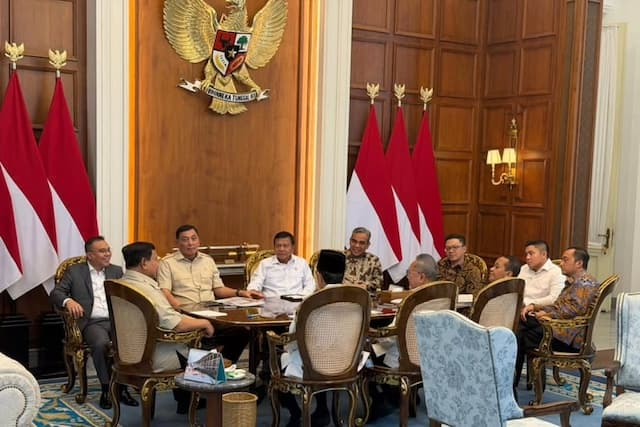 Bertemu Dasco dan Sejumlah Menteri, Prabowo Bahas Harga Pangan dan Cadangan Minyak hingga Geopolitik Bertemu Dasco dan Sejumlah Menteri, Prabowo Bahas Harga Pangan dan Cadangan Minyak hingga Geopolitik