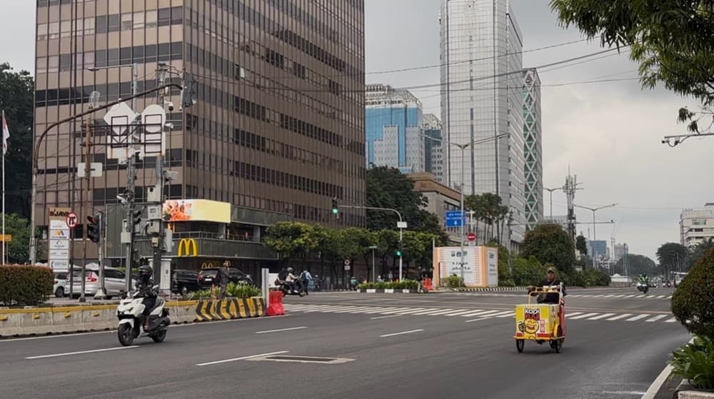 WFA Berlaku usai Lebaran, Lalin di Jakarta Ramai Lancar WFA Berlaku usai Lebaran, Lalin di Jakarta Ramai Lancar