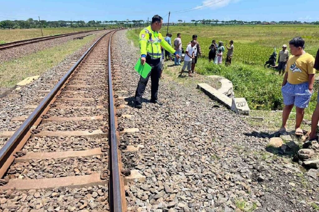 Tragis! Pemotor di Kendal Tewas Tertabrak Kereta Api Harina di Pelintasan Sebidang Tragis! Pemotor di Kendal Tewas Tertabrak Kereta Api Harina di Pelintasan Sebidang