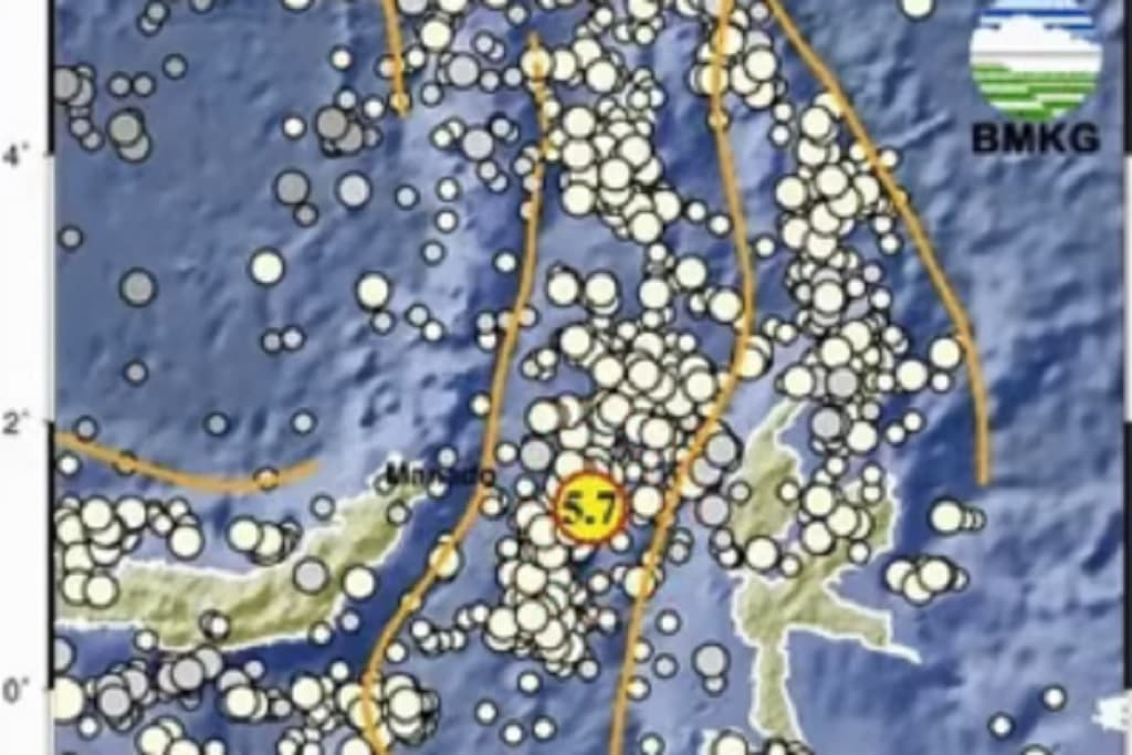 Gempa Susulan M 5,7 Guncang Jailolo Maluku Utara, Berpusat di Laut Gempa Susulan M 5,7 Guncang Jailolo Maluku Utara, Berpusat di Laut