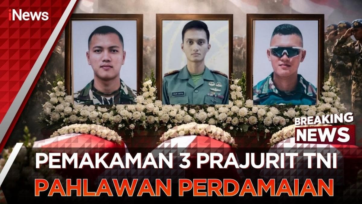 Detik-Detik Haru! 3 Prajurit TNI yang Gugur di Lebanon Dimakamkan Serentak dengan Penuh Khidmat Detik-Detik Haru! 3 Prajurit TNI yang Gugur di Lebanon Dimakamkan Serentak dengan Penuh Khidmat
