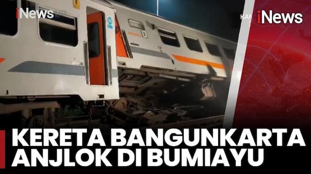 KA Bangunkarta Anjlok di Bumiayu, Ratusan Penumpang Dialihkan Pakai Bus dari Cirebon KA Bangunkarta Anjlok di Bumiayu, Ratusan Penumpang Dialihkan Pakai Bus dari Cirebon