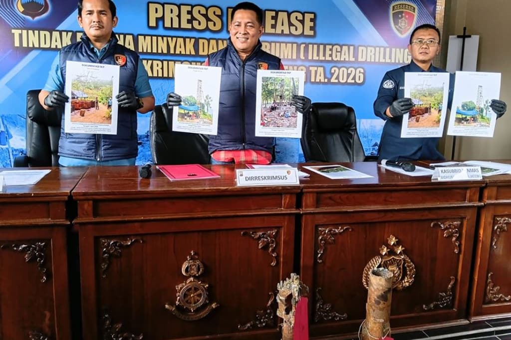 Polisi Bongkar Jaringan Illegal Drilling di Jateng, 3 Tersangka Ditangkap Polisi Bongkar Jaringan Illegal Drilling di Jateng, 3 Tersangka Ditangkap