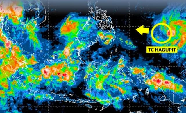 Siklon Tropis Hagupit Terdeteksi, Waspada Hujan Lebat di Maluku-Papua Siklon Tropis Hagupit Terdeteksi, Waspada Hujan Lebat di Maluku-Papua