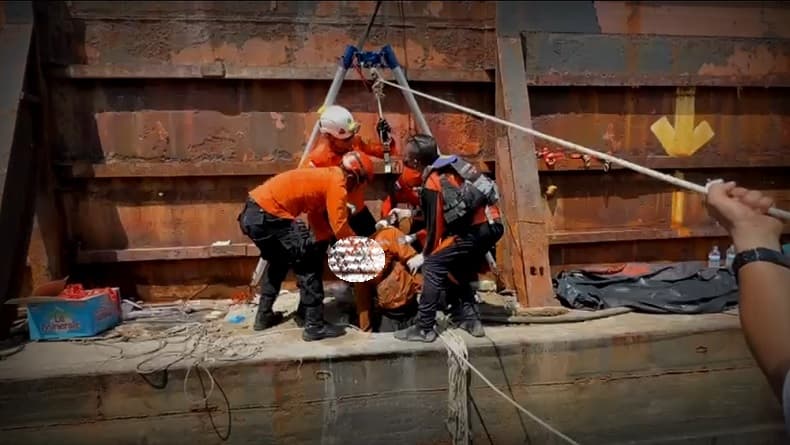 3 Pekerja Tewas di Palka Kapal Tongkang, Diduga Keracunan Gas Beracun 3 Pekerja Tewas di Palka Kapal Tongkang, Diduga Keracunan Gas Beracun