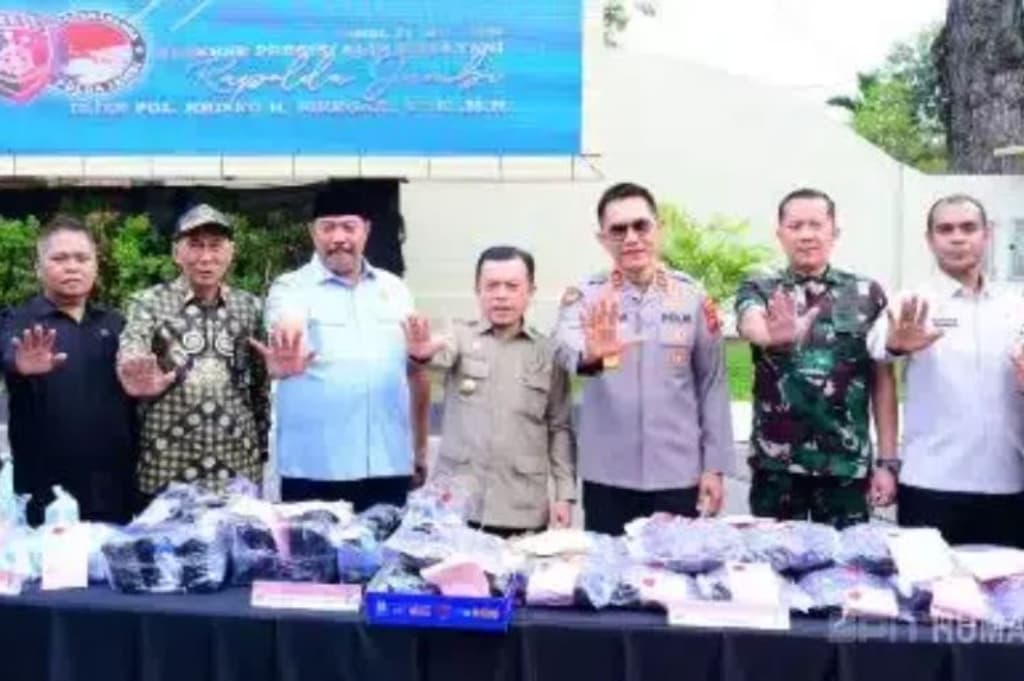 Polda Jambi Musnahkan 20 Kg Sabu dan Ribuan Ekstasi, Perang Besar Lawan Narkoba Polda Jambi Musnahkan 20 Kg Sabu dan Ribuan Ekstasi, Perang Besar Lawan Narkoba