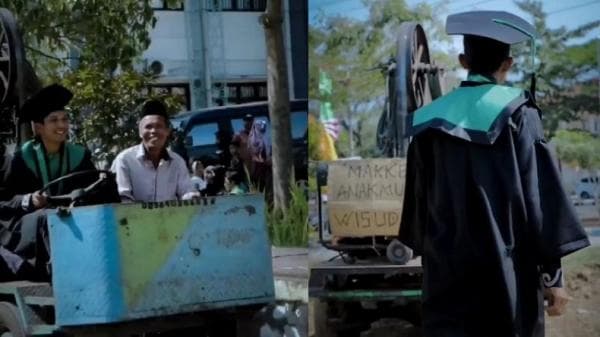 Mahasiswa UIN Salatiga Wisuda Naik Mobil Diesel Gergaji Keliling, Viral! Mahasiswa UIN Salatiga Wisuda Naik Mobil Diesel Gergaji Keliling, Viral!
