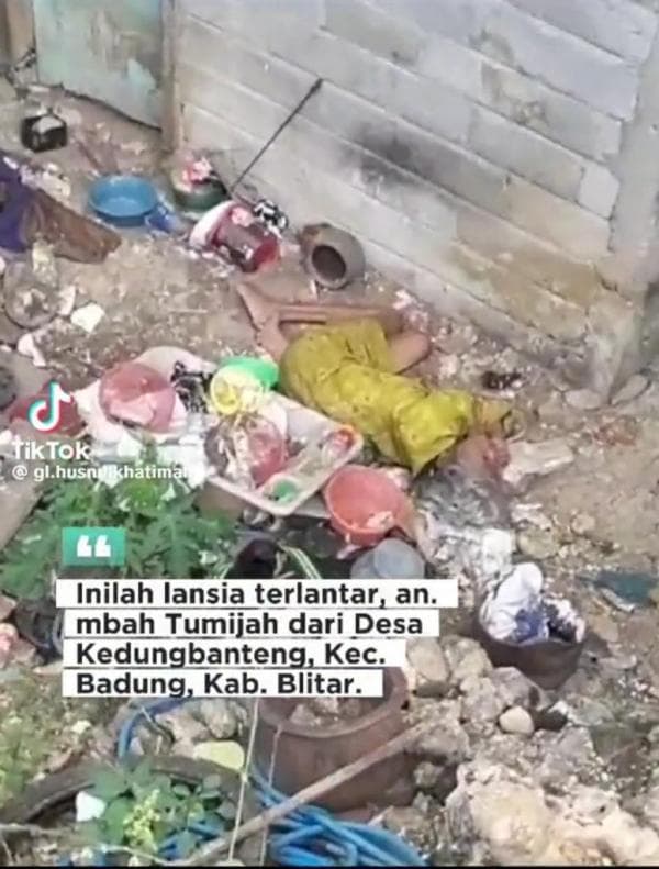 Viral Seorang Ibu Lansia di Kedungbanteng Ditelantarkan Anaknya, Tidur di Tumpukan Sampah Viral Seorang Ibu Lansia di Kedungbanteng Ditelantarkan Anaknya, Tidur di Tumpukan Sampah