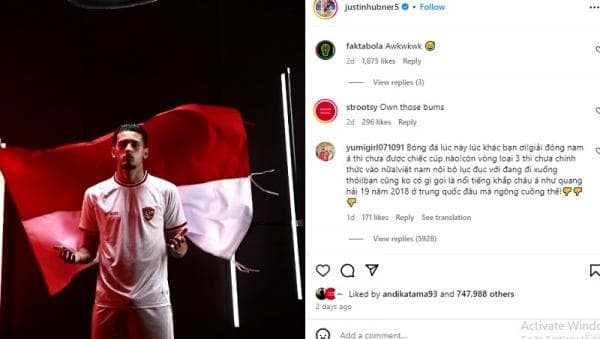 Instagram Justin Hubner Diserang Netizen Vietnam, Ada Apa?