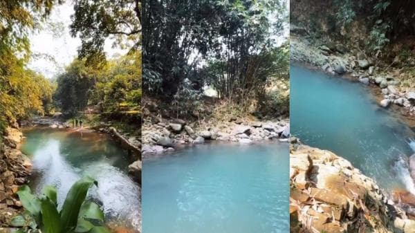 Keunikan Sungai Cidomas di Purwakarta, Airnya Jernih dan Berwarna Hijau Kebiruan