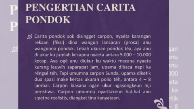 Contoh Carpon Bahasa Sunda tentang Sakola, Lengkap dengan Artinya Contoh Carpon Bahasa Sunda tentang Sakola, Lengkap dengan Artinya