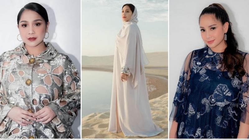 5 Ide Outfit Lebaran Ala Nagita Slavina, Bisa Pakai Dress hingga Abaya 5 Ide Outfit Lebaran Ala Nagita Slavina, Bisa Pakai Dress hingga Abaya