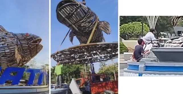 Viral Tugu Knalpot Brong Hasil Razia Polisi Dicuri, Netizen Geram: Lama-kelaman Habis Viral Tugu Knalpot Brong Hasil Razia Polisi Dicuri, Netizen Geram: Lama-kelaman Habis