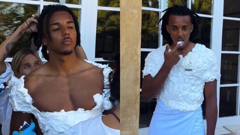 Pemain Barcelona Jules Koundé Jadi Wajah Baru Jacquemus, Video Jilat Krim Cukur Bikin Salfok! Pemain Barcelona Jules Koundé Jadi Wajah Baru Jacquemus, Video Jilat Krim Cukur Bikin Salfok!