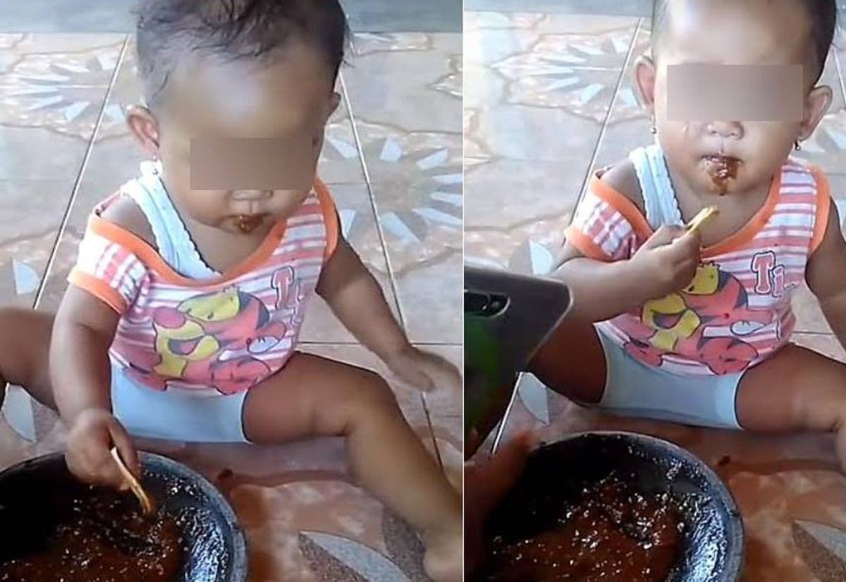 Viral Balita Makan Sambal Rujak sampai Nangis, Netizen Auto Geram Viral Balita Makan Sambal Rujak sampai Nangis, Netizen Auto Geram