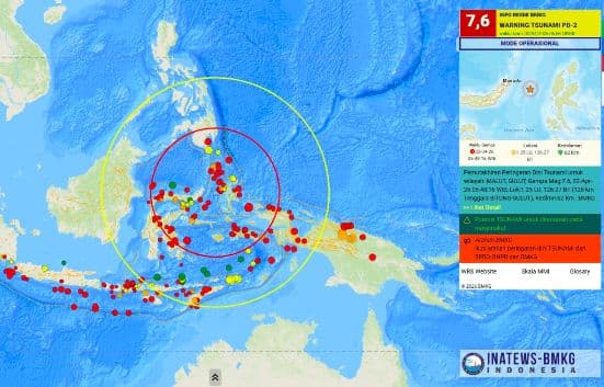 Breaking News! Gempa M7,6 Guncang Bitung Sulut, Berpotensi Tsunami Breaking News! Gempa M7,6 Guncang Bitung Sulut, Berpotensi Tsunami