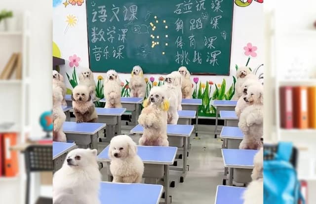 Viral! Wanita Ini Habiskan Rp26 Juta per Bulan untuk Sekolahkan Anjing Viral! Wanita Ini Habiskan Rp26 Juta per Bulan untuk Sekolahkan Anjing