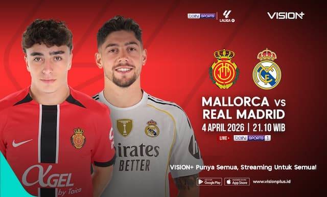 Jadwal dan Link Live Streaming Mallorca vs Real Madrid di Liga Spanyol 2025-2026 Jadwal dan Link Live Streaming Mallorca vs Real Madrid di Liga Spanyol 2025-2026
