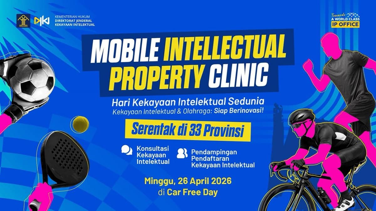 Peringati Hari KI Sedunia, DJKI Gelar Layanan di Car Free Day Serentak 33 Provinsi Peringati Hari KI Sedunia, DJKI Gelar Layanan di Car Free Day Serentak 33 Provinsi
