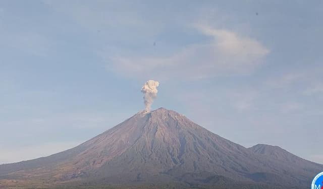 Gunung Semeru Meletus, Muntahkan Abu Vulkanik Sejauh 600 Meter Gunung Semeru Meletus, Muntahkan Abu Vulkanik Sejauh 600 Meter