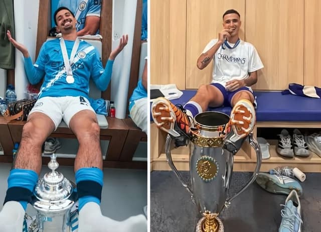 Kakak Adik Juara! Eliano Reijnders Tiru Gaya Tijjani Pamer Trofi Piala FA, dari Bandung untuk Manchester Kakak Adik Juara! Eliano Reijnders Tiru Gaya Tijjani Pamer Trofi Piala FA, dari Bandung untuk Manchester